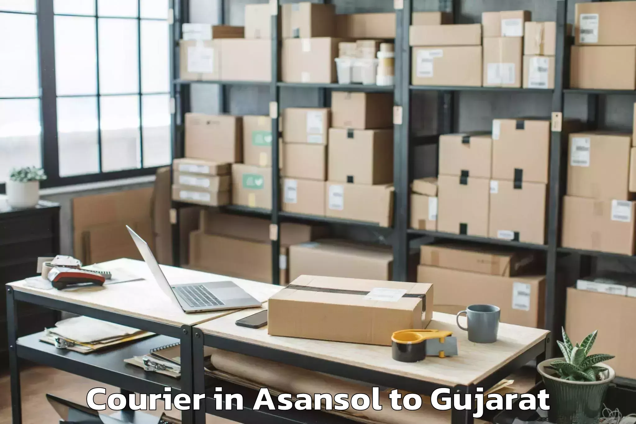 Book Asansol to Devgadbaria Courier Online